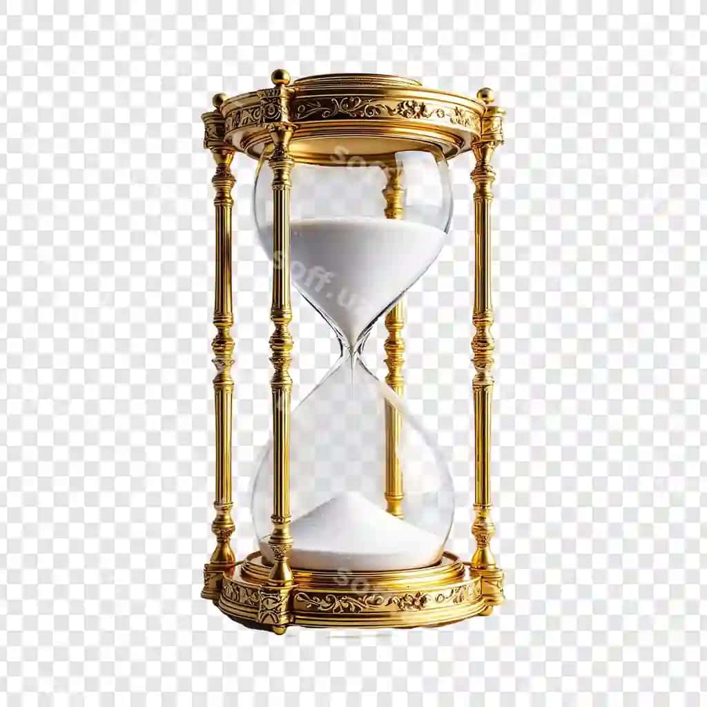 Soat soati izolyatsiyalangan shaffof fon | Hourglass clock isolated transparent background