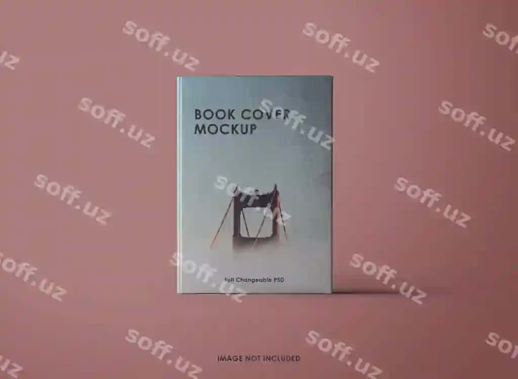 Kitob qattiq qopqog'ri mockup ajraltirilgan | Book hard cover mockup isolated