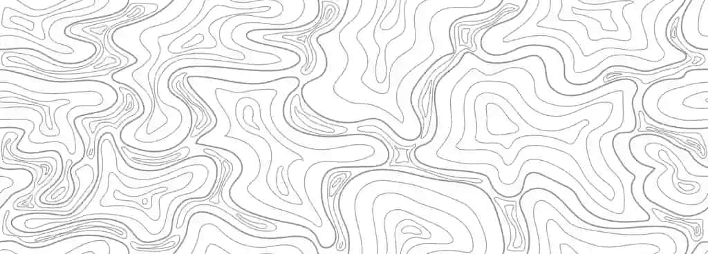 Geografik tarmoqli topografik chiziqlar muammosiz xarita foni | Topographic lines seamless map background with geographical grid