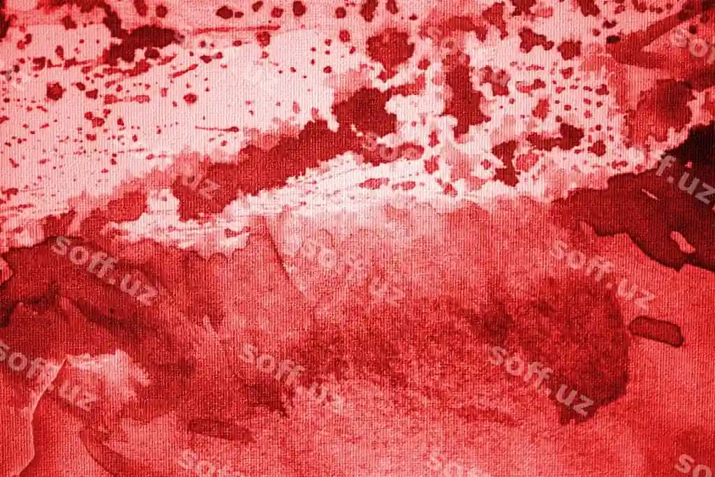 Qonliq qizil abstrakt suvarli boya foni | Bloody red abstract watercolor background