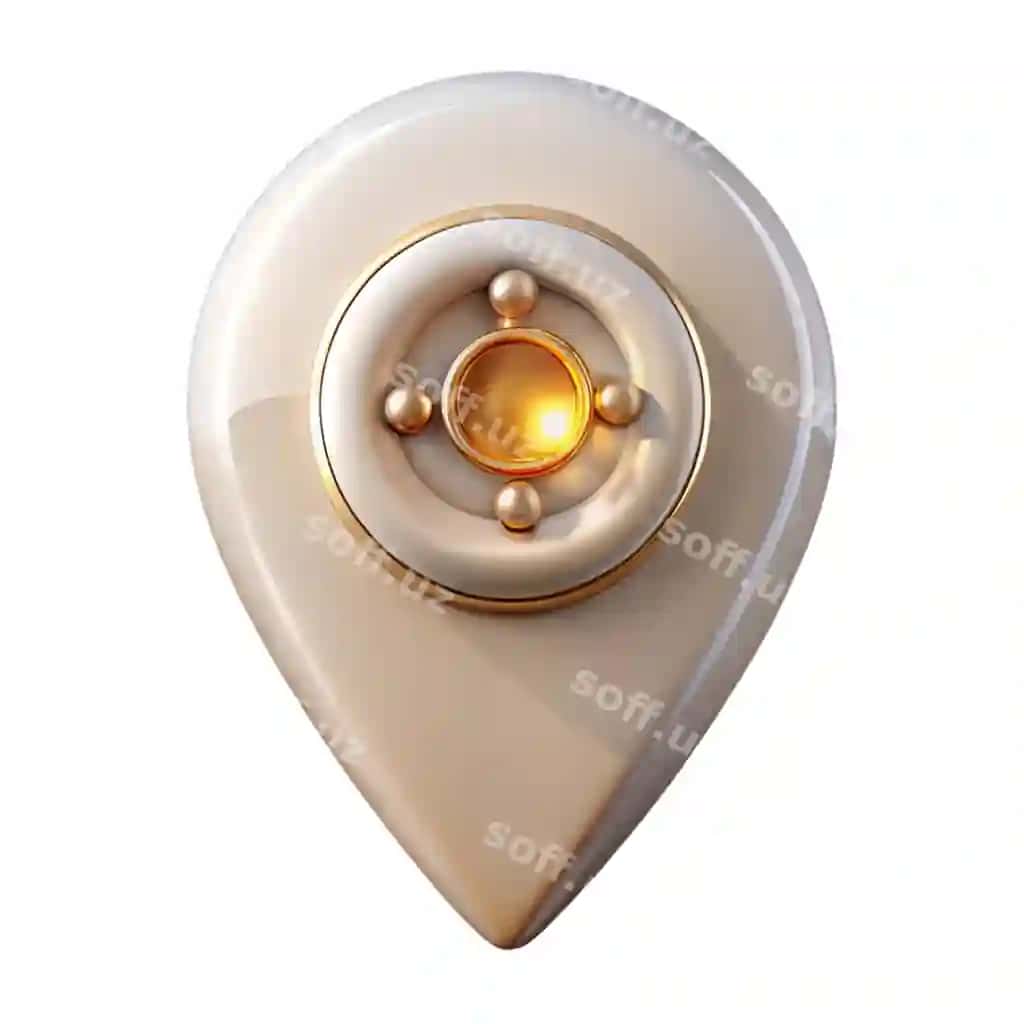 Oltin rangli yurak shaklidagi ob'ekt damak suvi bilan | Gold colored heart shaped object with drop liquid it