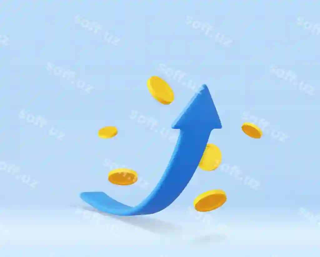 3d aktsiya o'sish grafikasi tangalari sarmoynalash ikonkasi bilan a'lo sarmoynalash | 3d growth stock chart with coins investing icon excellent investing