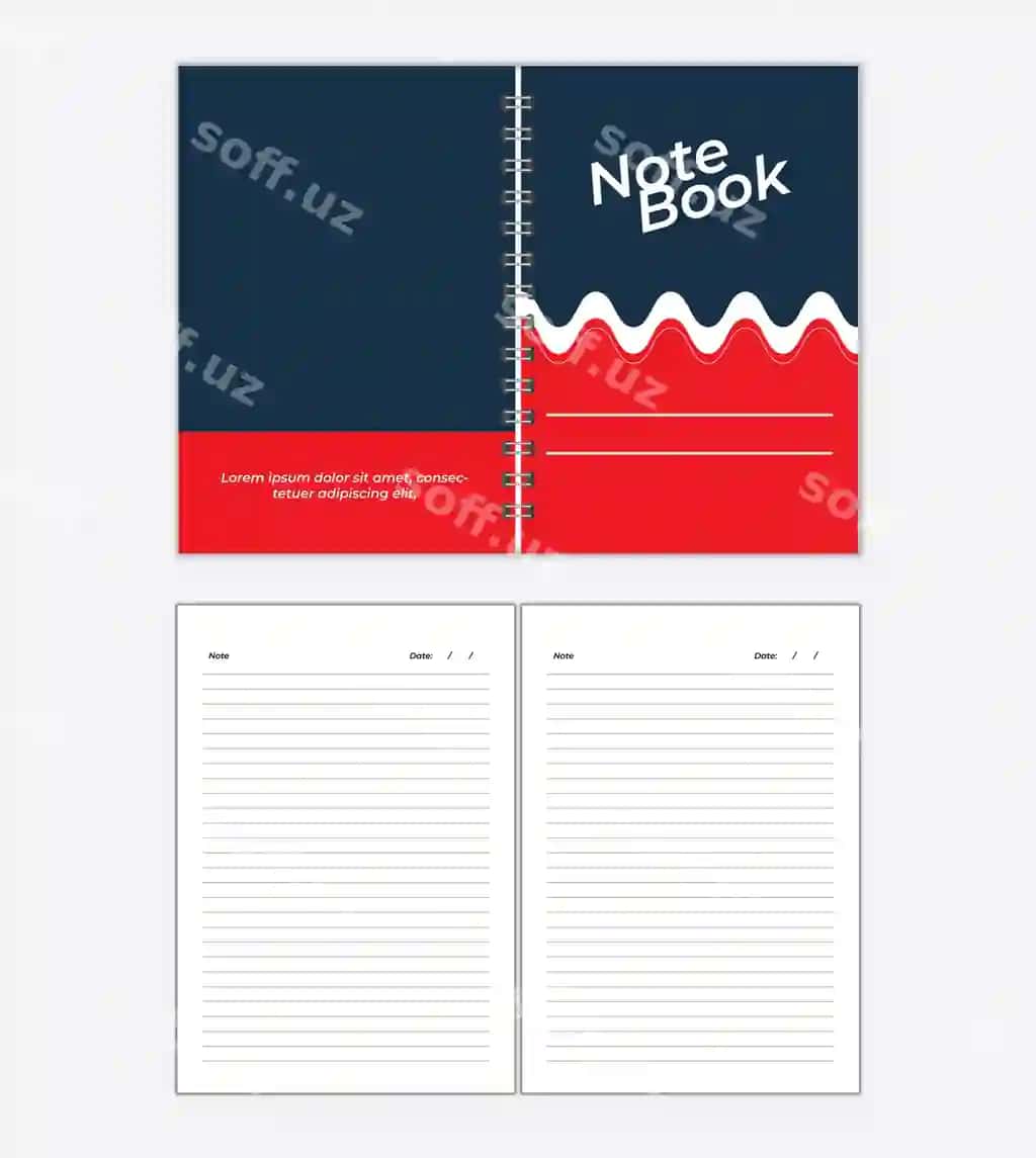 Oddiy chiziqlar bilan daftarlar | Simple notebook notebooks with lines 2