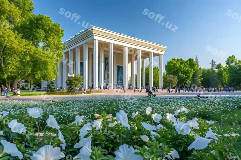 Katta pavilon Toshkent Markazida turadi | Grand pavilion stands tashkent center