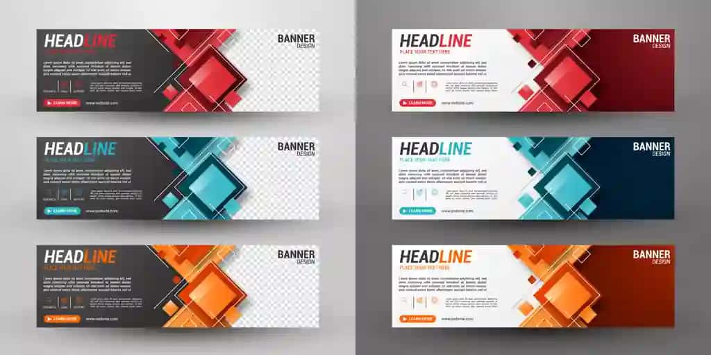 Uchta biznes bannerini o'rnating | Set three business banner
