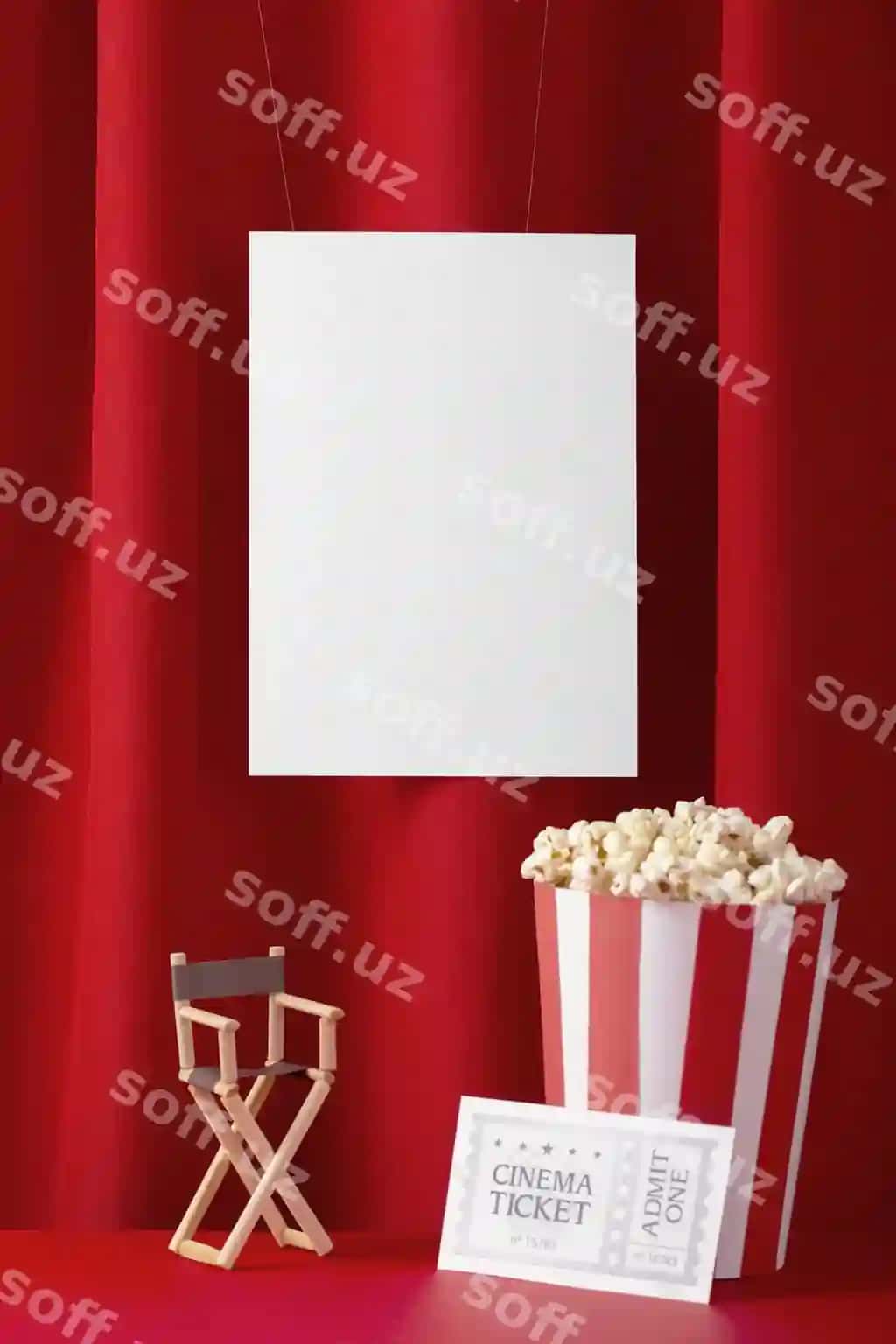 Plakat kino mukofotlari maketi dizayni | Poster movie awards mockup design
