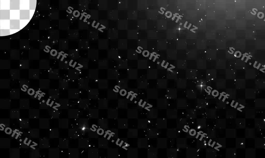 Yulduzli osmon shaffof orqa fon | Starry sky transparent background