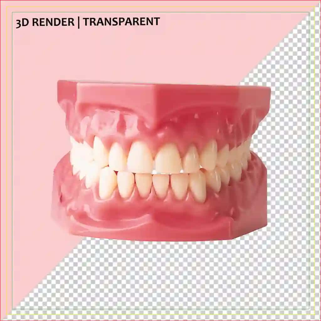 3D render stomatologiya modeli | 3d render dental model