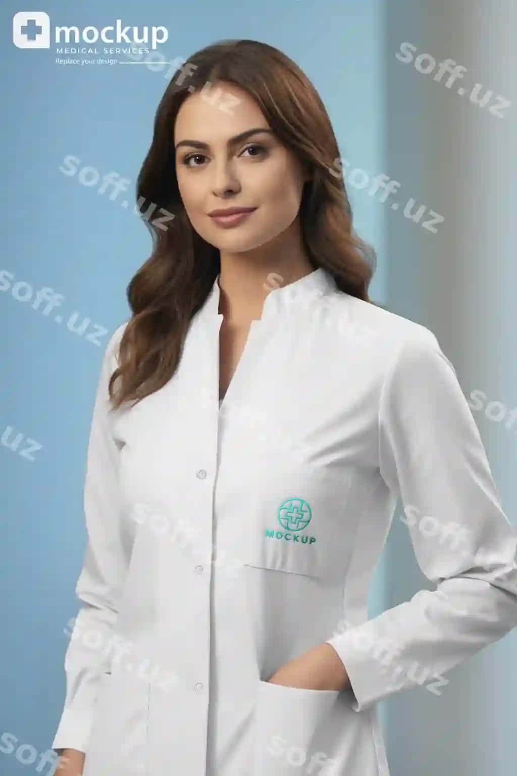 Tibbiy forma maketi dizayni | Medical uniform mockup design