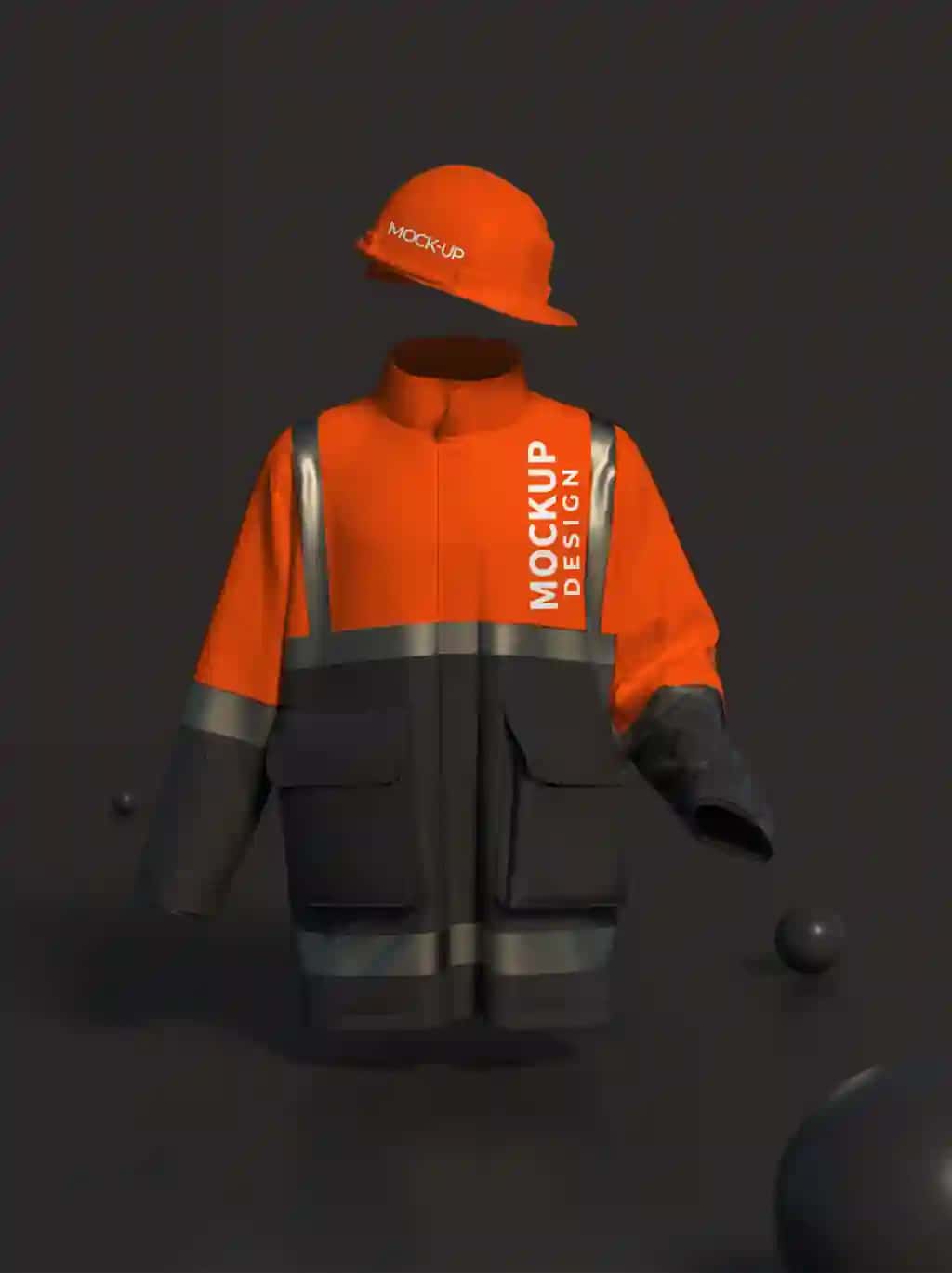 O't o'chiruvchi kiyim maketi | Firefighter outfit mockup