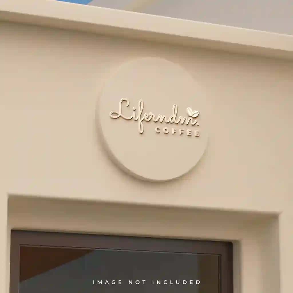 Do'kon logotipi maketi qurilish logotipi maketi | Storefront logo mockup building logo mockup