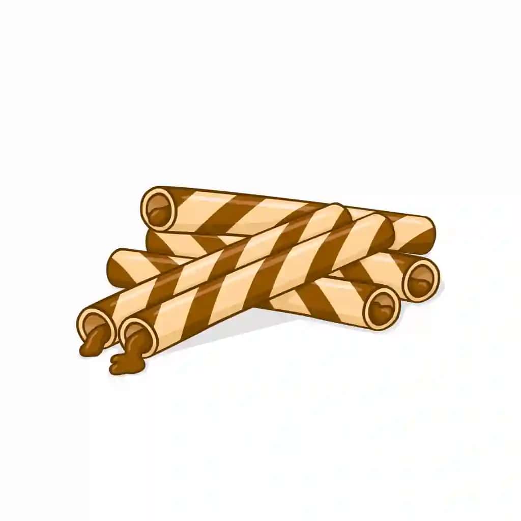 Shokoladli gofretli rulolar | Chocolate wafer rolls