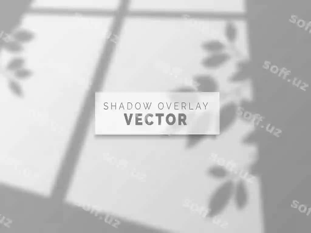 Haqiqiy soyali qoplama vektor toza devor | Realistic shadow overlay vector clean wall