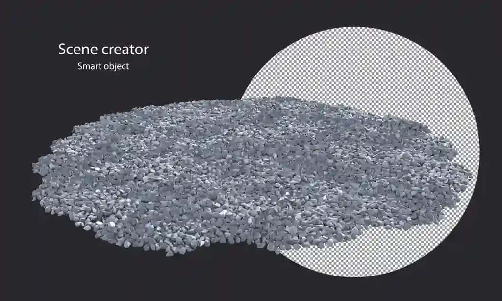 3D toshlar izolyatsiya qilingan toshlarni kesish yo'li | 3d pebbles isolated pebbles clipping path