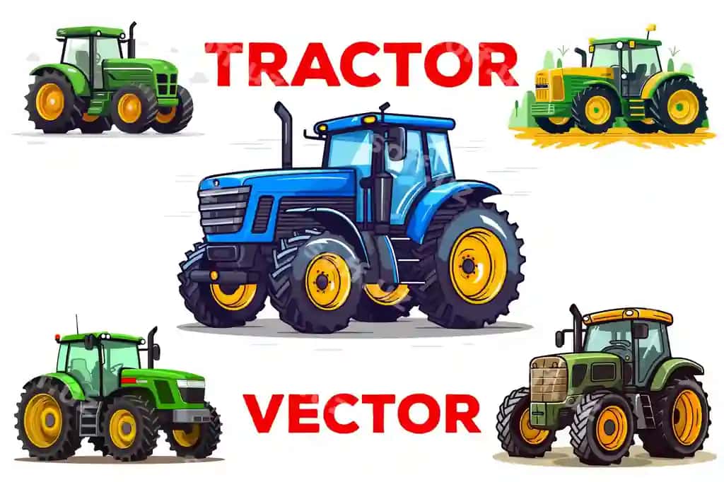 Foydalaning fermer traktori vektor traktor clipart traktor yuklab olish | Usa farming tractor vector tractor clipart tractor download