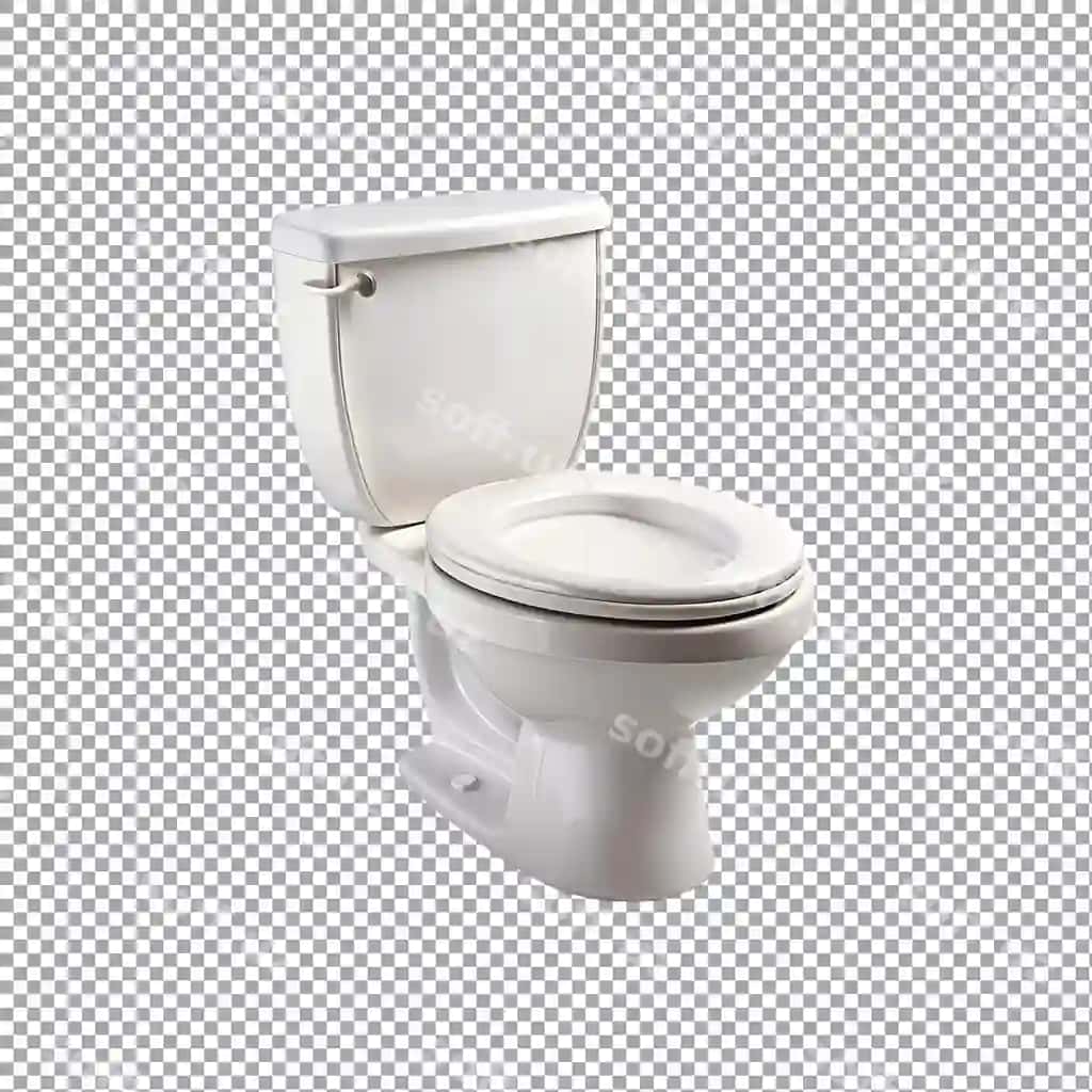 Tualet ajraltirilgan shaffof orqa fonda | Toilet isolated transparent background