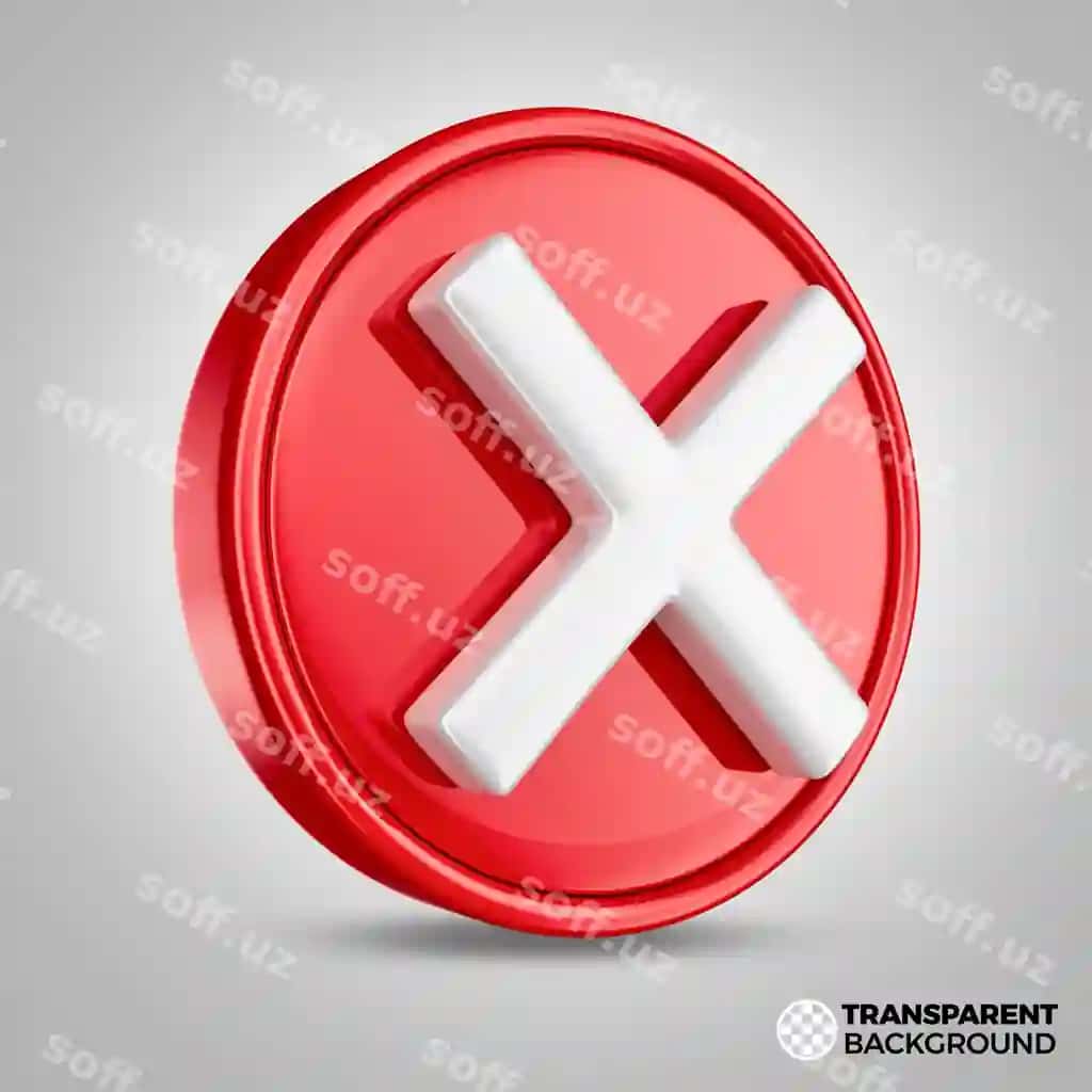 Rad ikonkasi 3d elementi | Rejection icon 3d element
