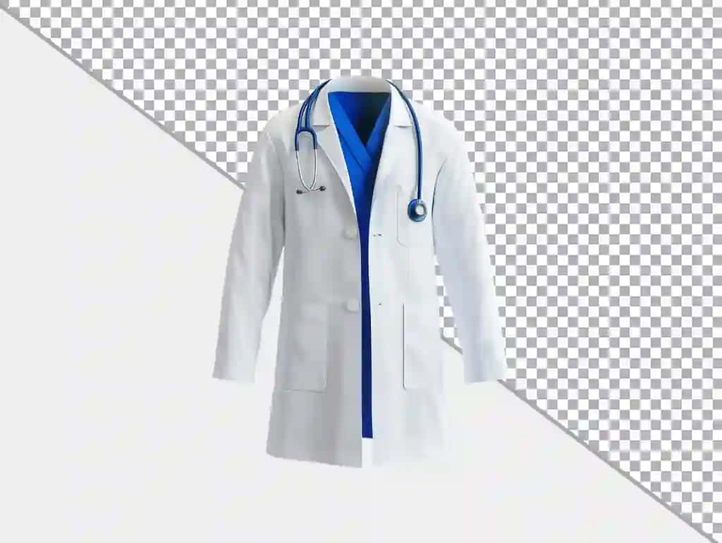 Doktor formasi izolyatsiya qilingan shaffof fon | Doctor uniform isolated transparent background