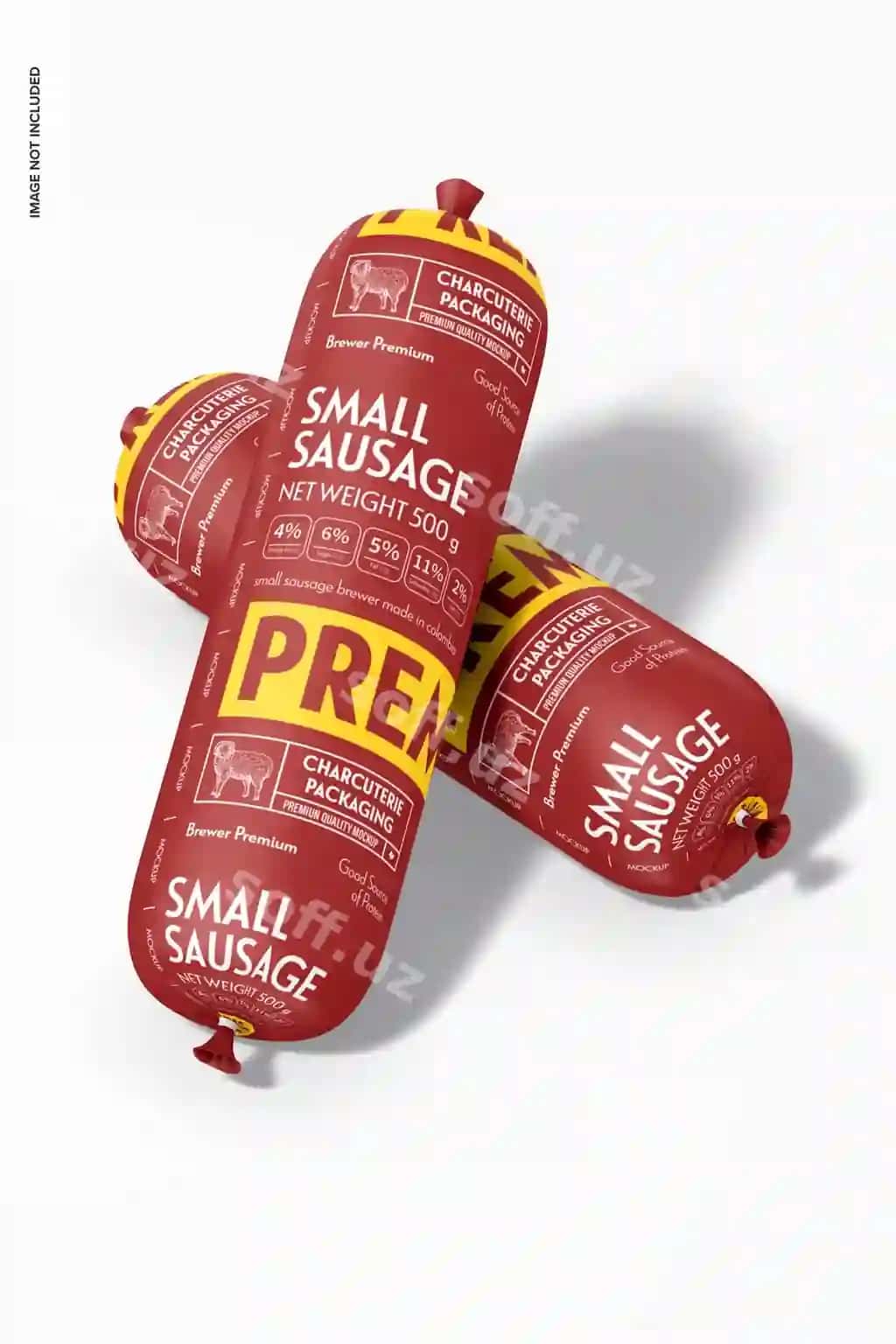 Kichik kolbasa maketi | Small sausage mockup
