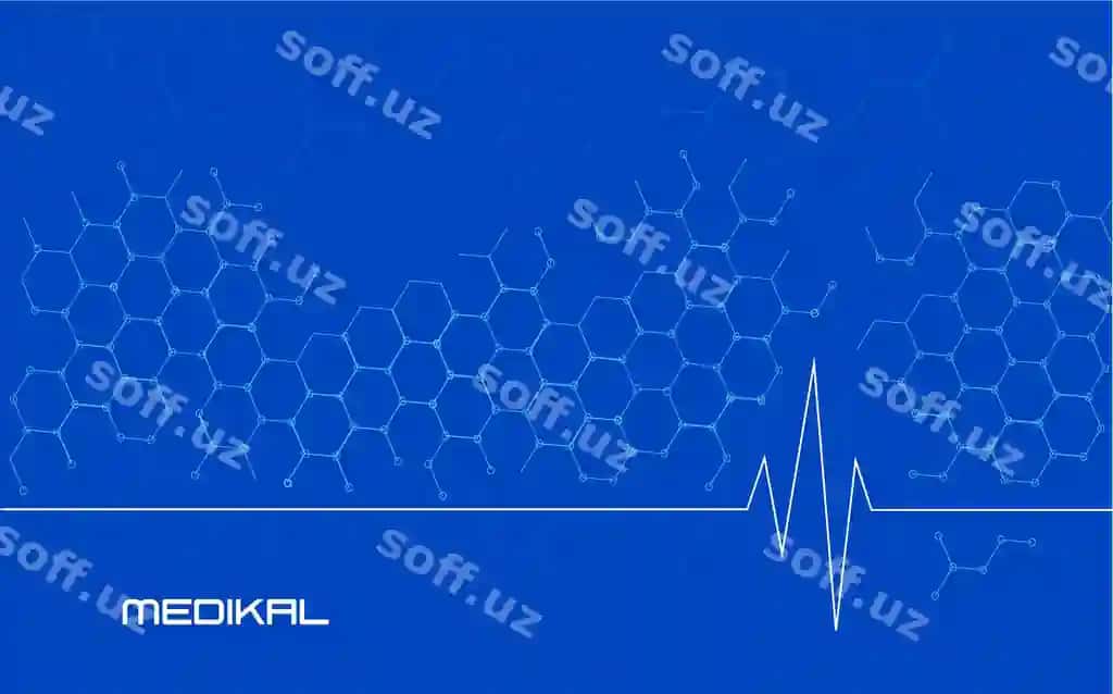 Tibbiy fon ko'k gil'mor bilan minimal vektor illustratsiyasi | Medical background blue honeycomb withe minimal vector illustration
