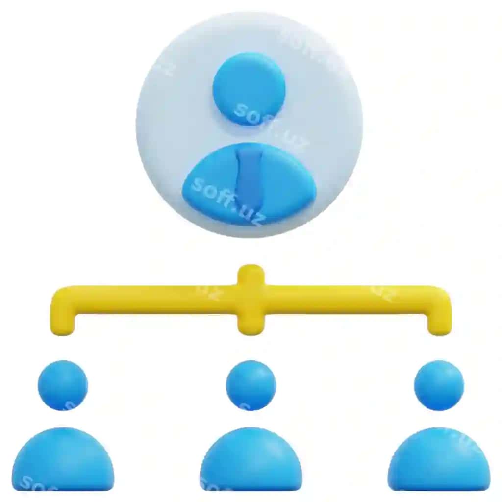 Tuzilish 3d render ikonka illustratsiya | Structure 3d render icon illustration