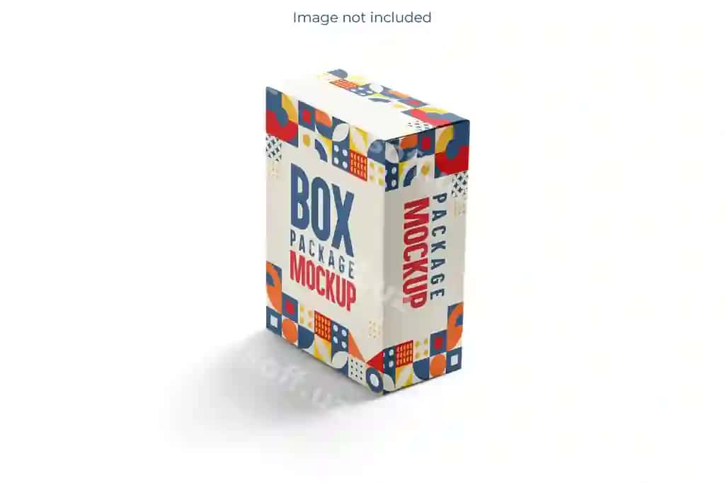To'g'ri burchakli quti mahsulot qadoqlash quti namunasi to'g'ri burchakli quti namunasi | Rectangle box product packaging box mockup rectangle box mockup