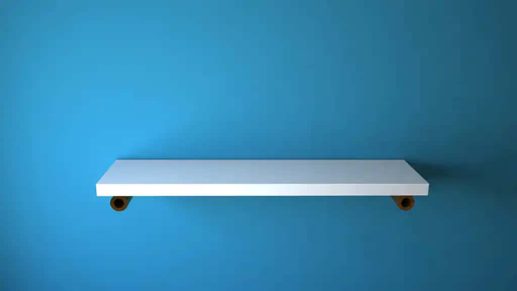 Devor javonlari oq ko'k devor | Wall shelves white blue wall