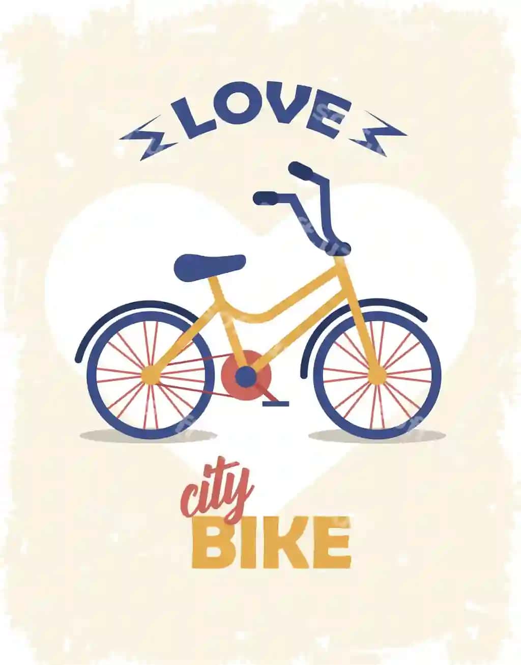 Sevgi velosiped plakati | Love bike poster