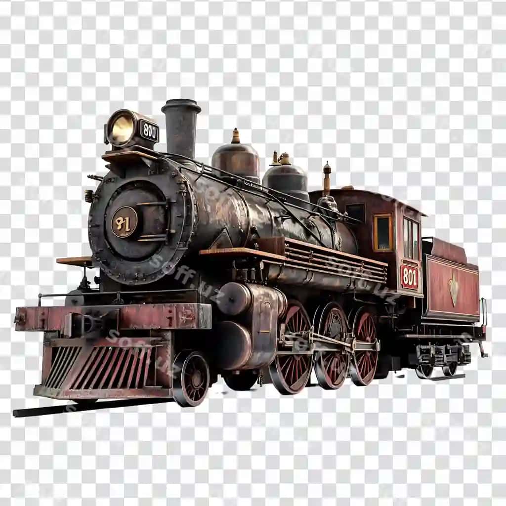 Vintage bug 'lokomotivi zanglagan eski sanoat temir yo'l transporti | Vintage steam locomotive rusty aged industrial railway transport