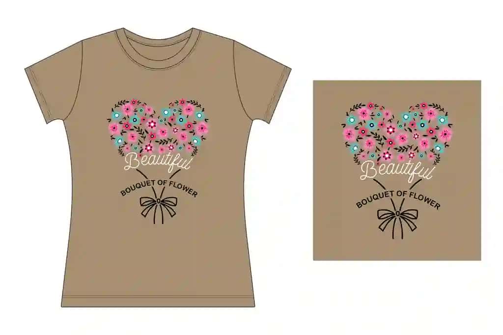 Chiroyli guldasta guldastasi zamonaviy tipografiya dizayn grafikasi | Beautiful bouquet flowermodern stylish typography design graphic