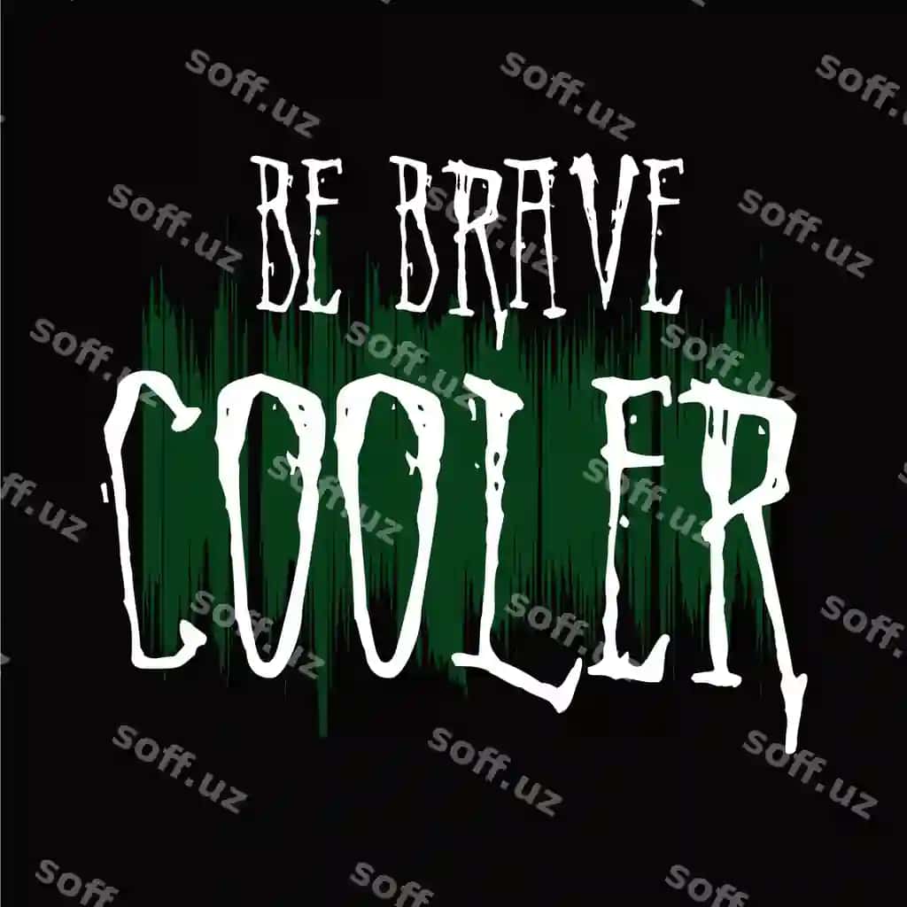 Bajar tashqi dizayn tipografiya vektor illustratsiyasi | Be brave design typography vector illustration