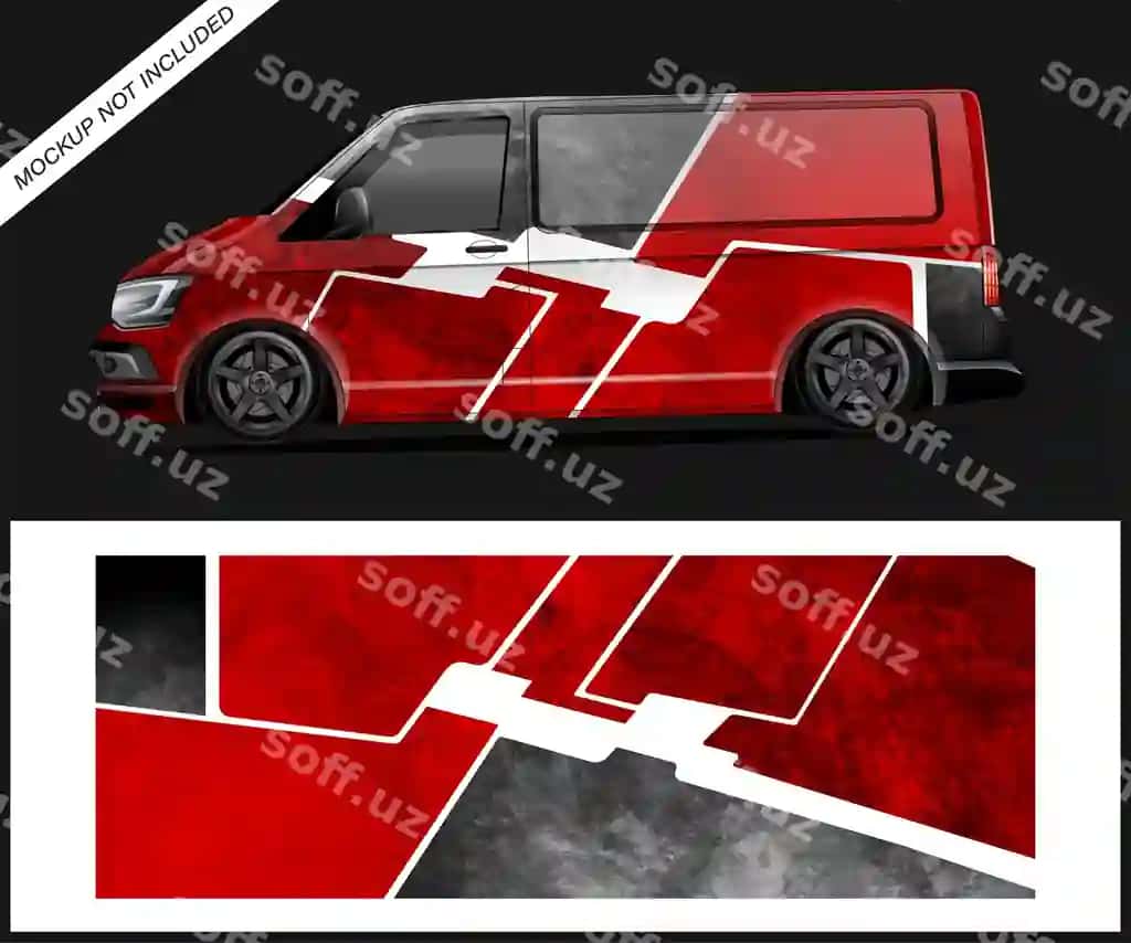 Yuk tashuvchi vanni o'rash biznes reklamalaringizni loyihalash | Cargo van wrap design your business ads