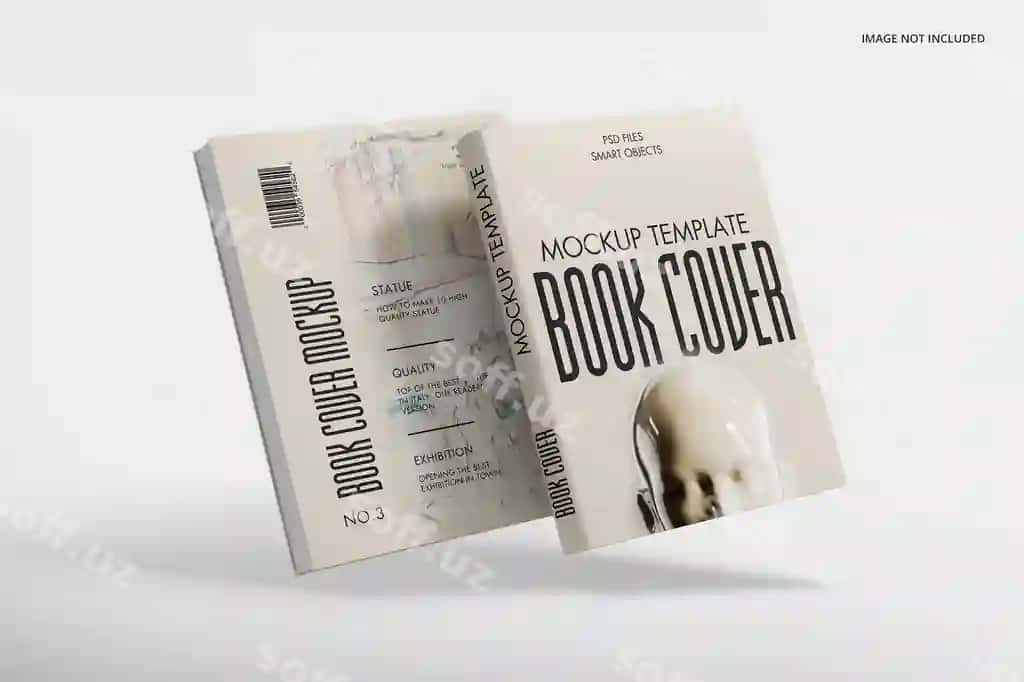 Kitob varaqi namuna shabloni | Book cover mockup template