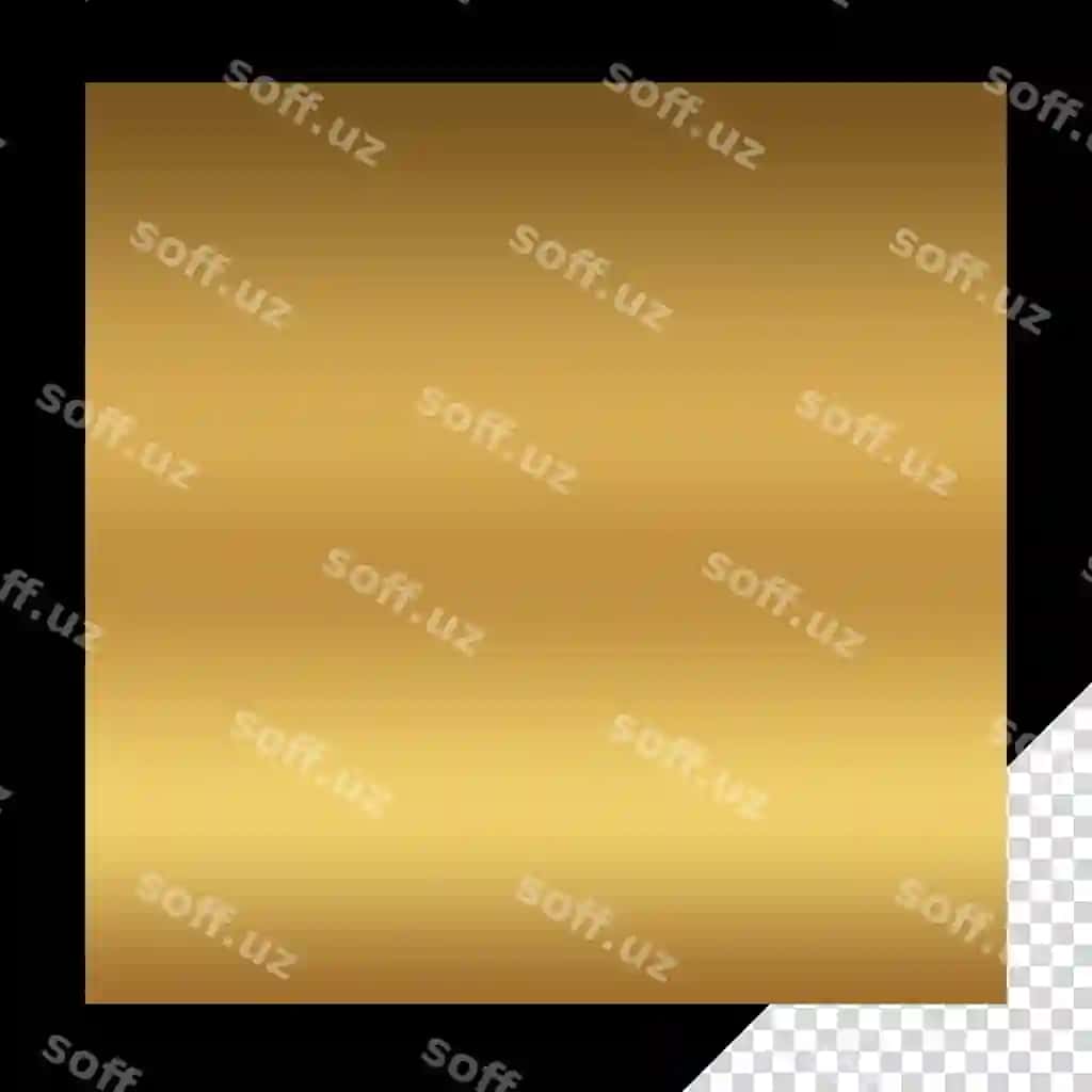 Hashamatli oltin kvadrat ramka to'rtburchaklar dizayn shaffof psd shakli | Luxury golden square frame rectangle design transparant psd shape