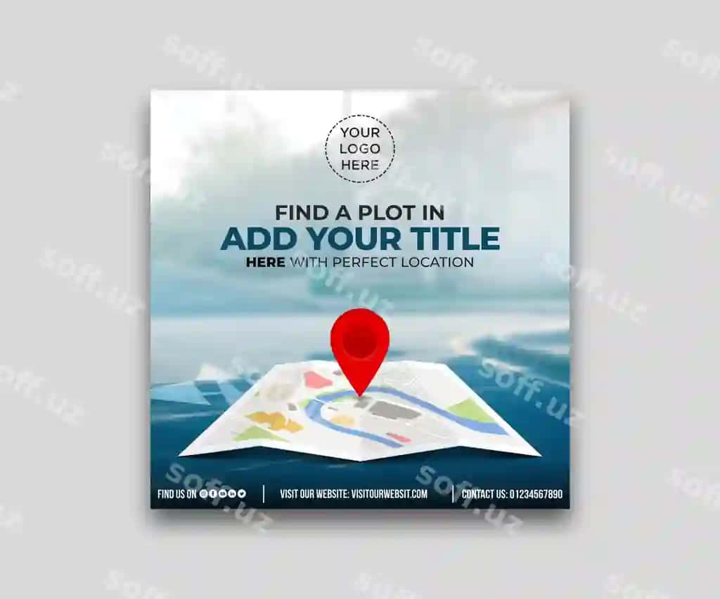 Psd ko'chmas mulk uyi ijtimoiy media post kvadrat banner | Psd real estate house social media post square banner