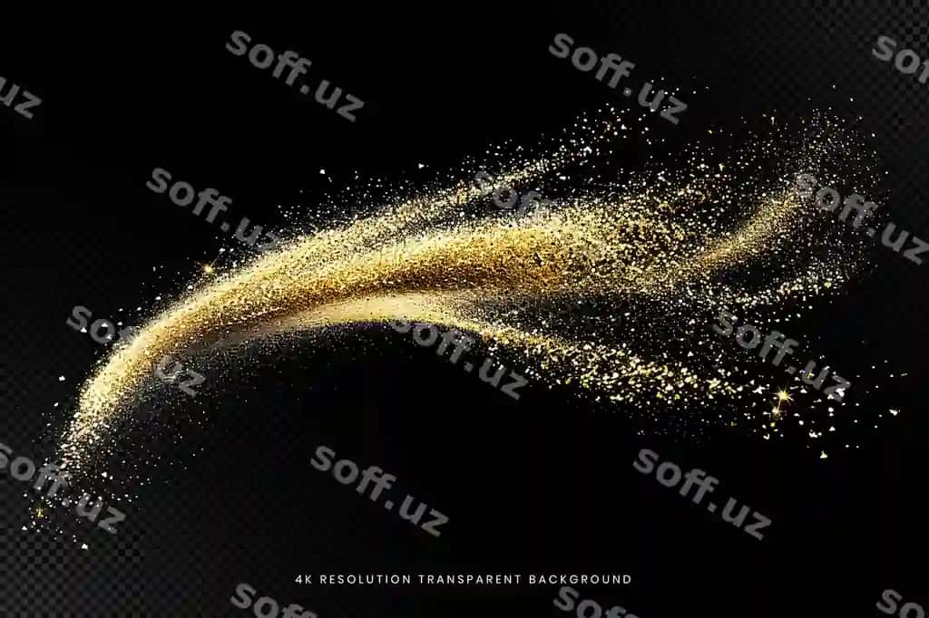 Dinamik chang zarralari portlashi shaffof fon | Dynamic dust particles explosion transparent background