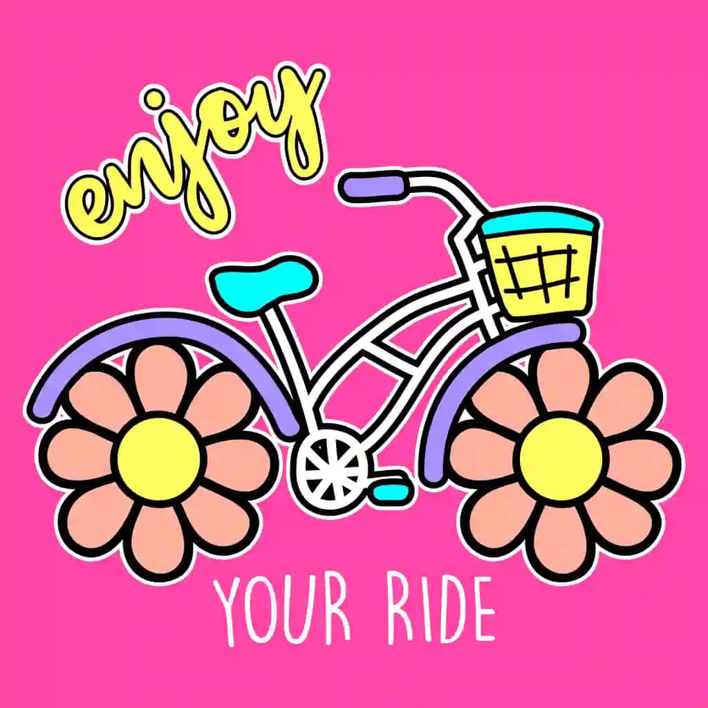 Gulli shinalar bilan velosiped haydashdan zavqlaning | Enjoy your ride bicycle with flower tires