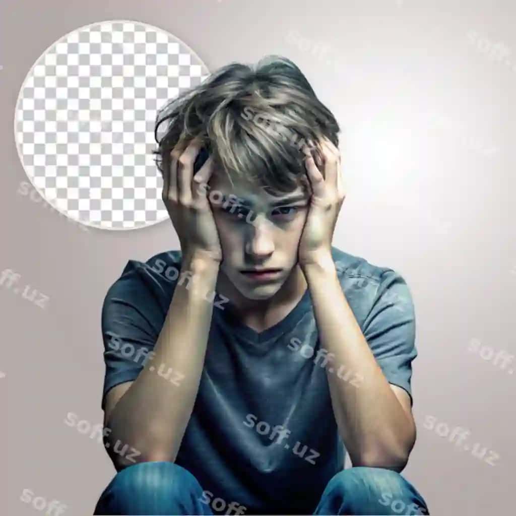 Aqlsiz jahlli hursand erkak bo'lgan panika stresslangan katta depressiya shaffof | Mad crazy upset guy being panic stressed great depressed transparent