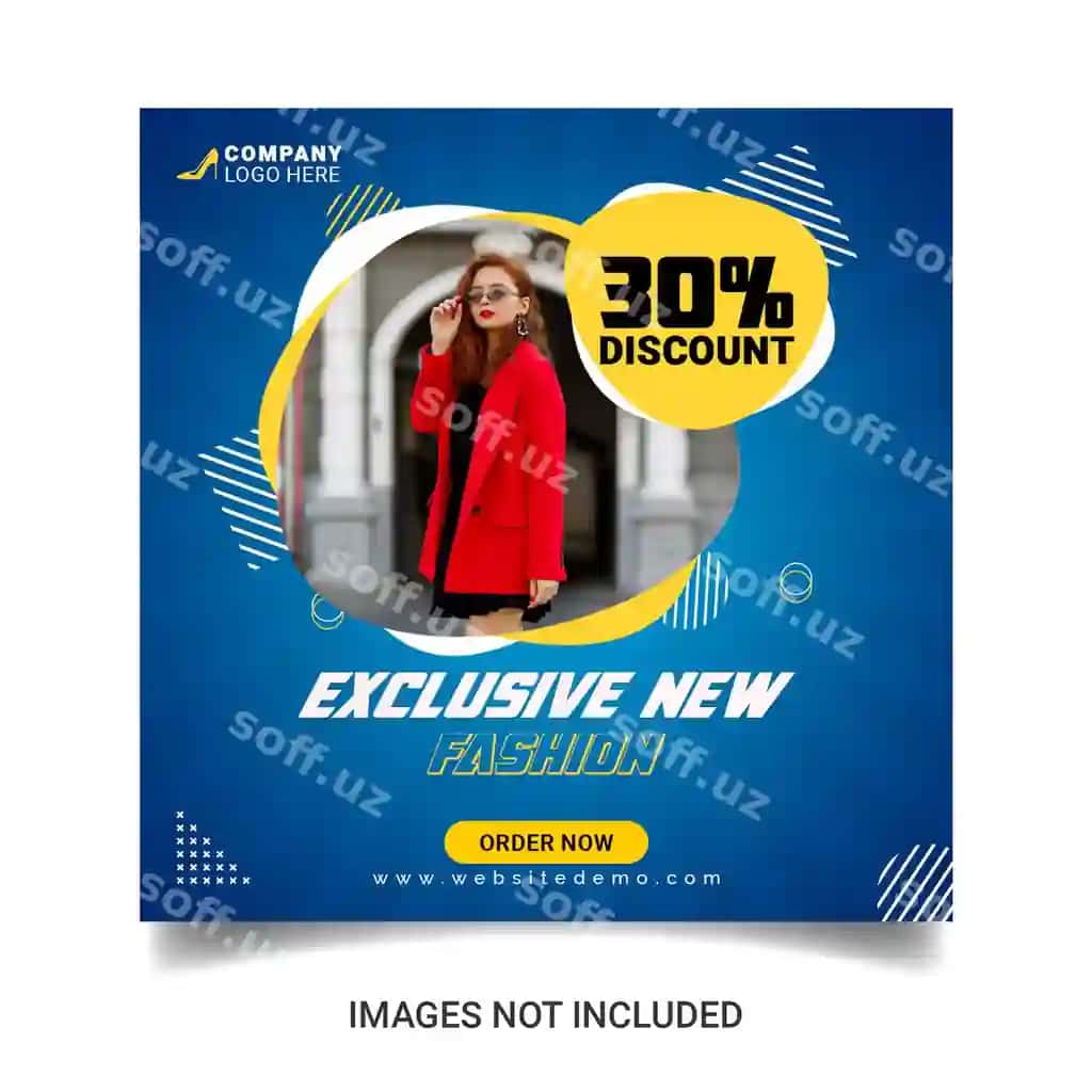 Raqamli marketing agentligi korporativ ijtimoiy media post shabloni | Digital marketing agency corporate social media post template