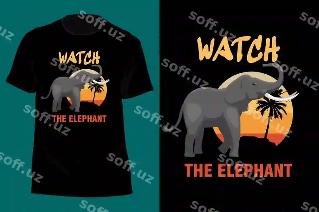 Retro vintage fil futbolkasini tomosha qiling | Watch elephant t shirt design retro vintage