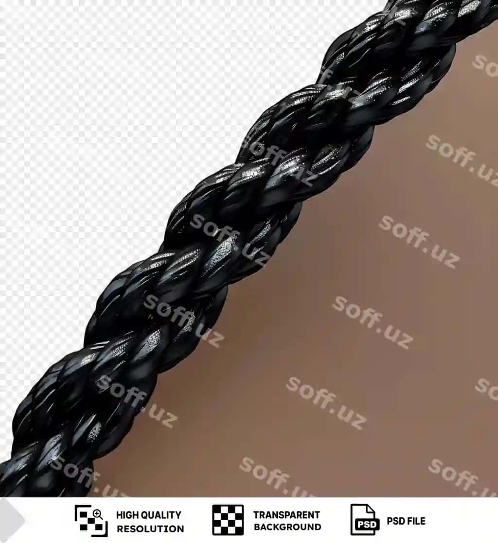 Ajoyib qora arqon jigarrang fon png psd | Amazing black rope brown background png psd