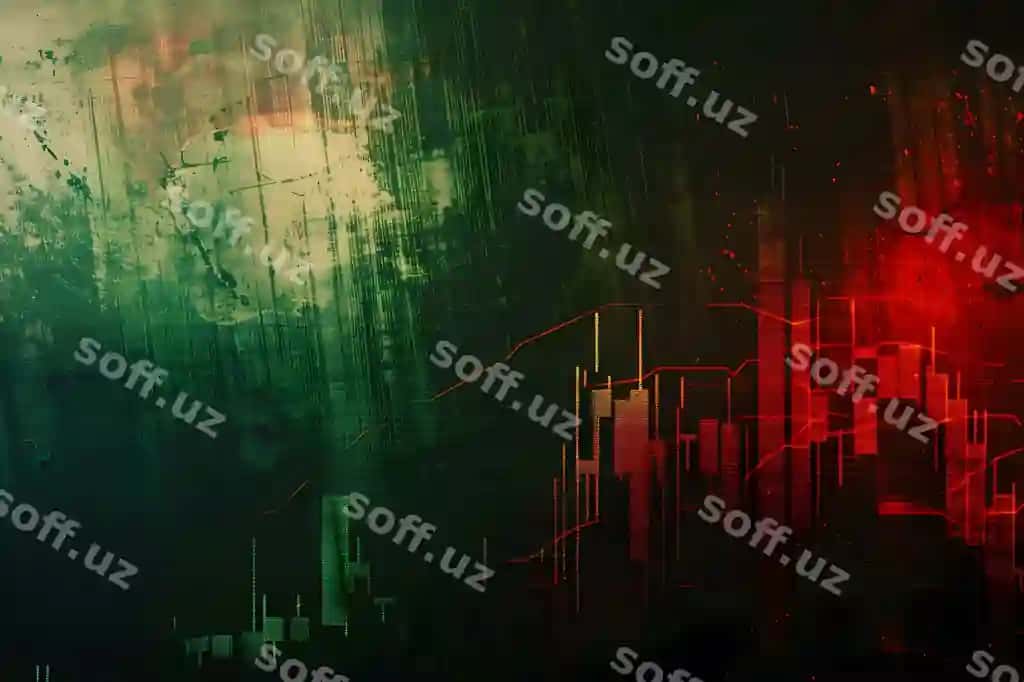 Abstrakt grunge fon raqamli ma'lumotlar o'tish dizayni | Abstract grunge background with digital data flow design