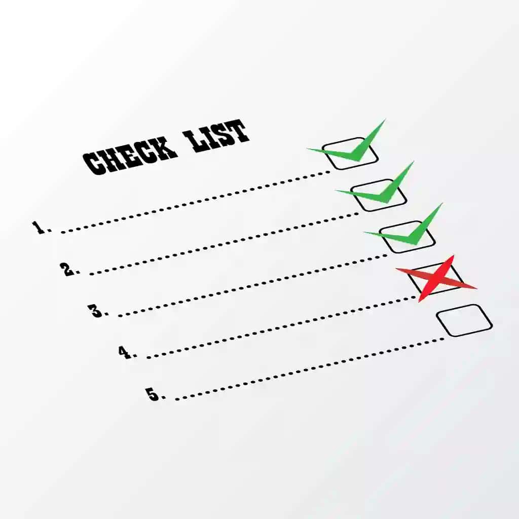 Ro'yxat nuqtai nazarini tekshiring | Check list perspective