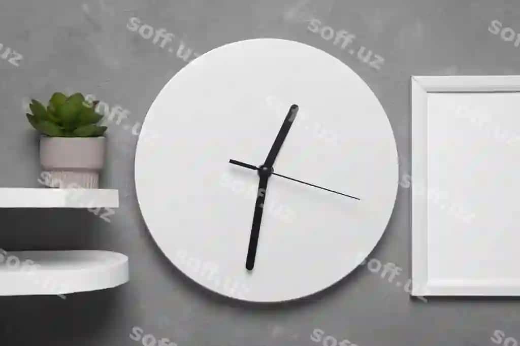 Soat devori maketi dizayni | Clock wall mockup design