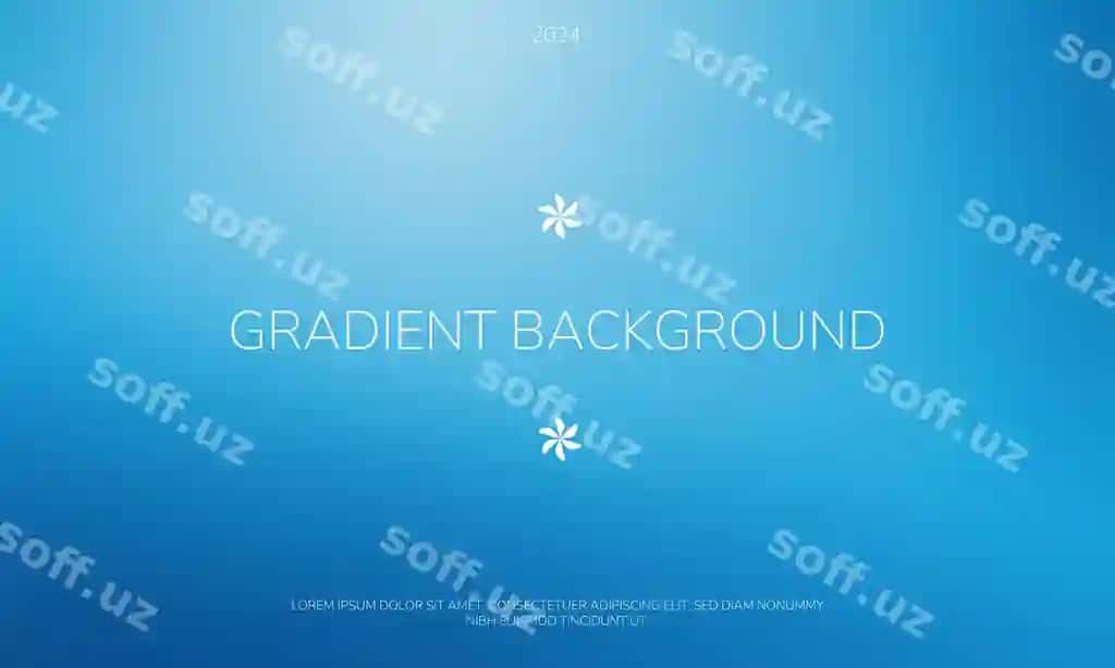 Kuchli ko'k gradient fondaizmasi dizayn loyihalari | Bold blue gradient background design projects