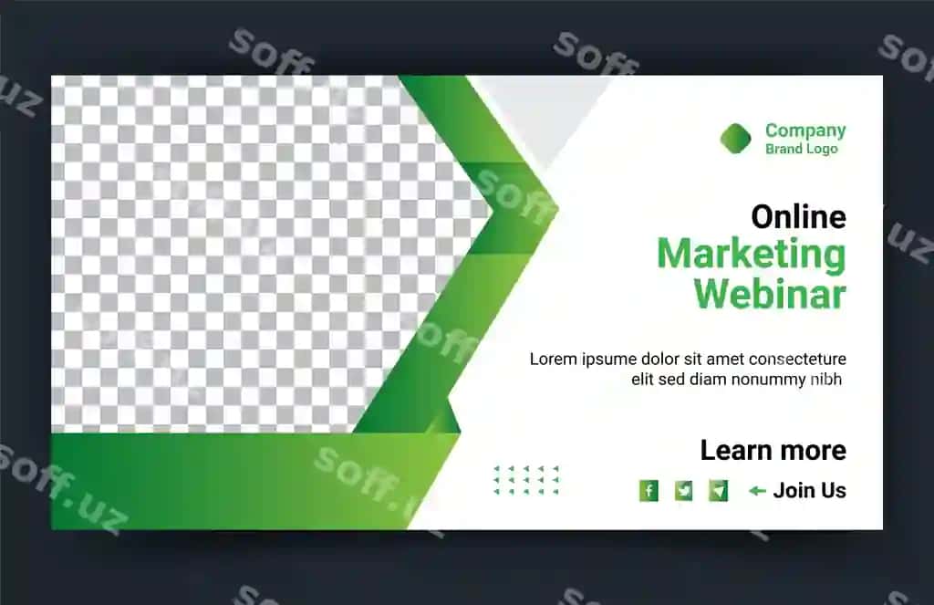Zamonaviy biznes veb-banner shabloni dizayni | Modern business web banner template design