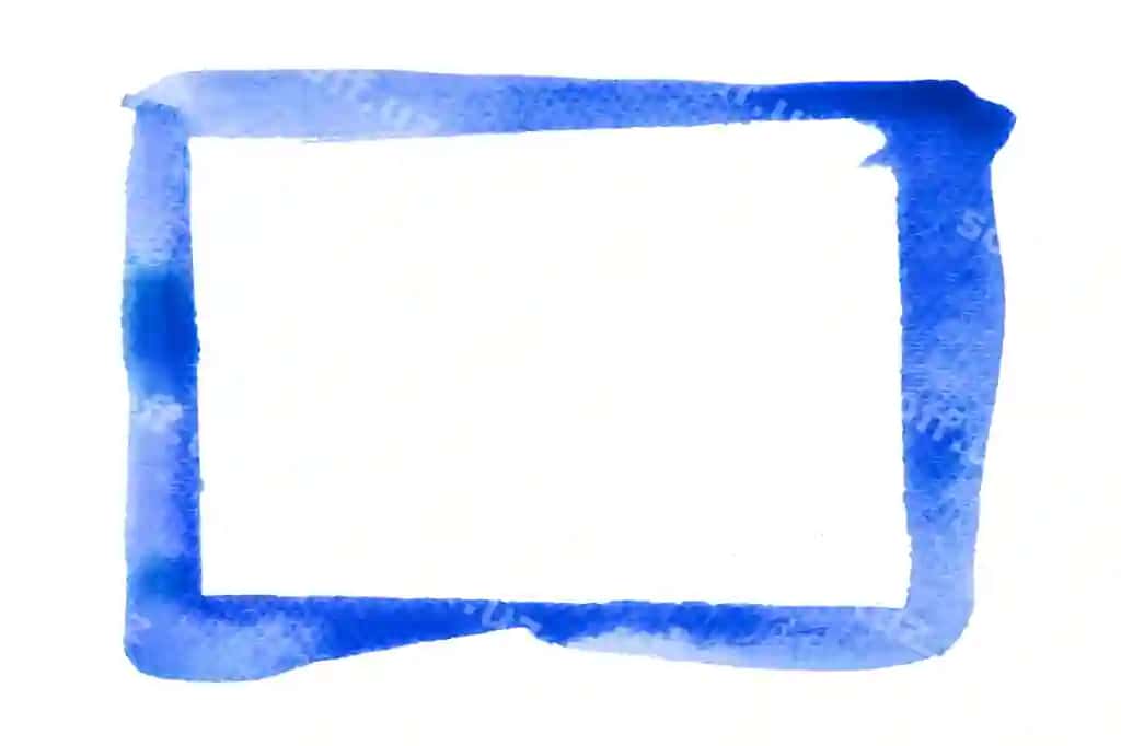 Boya ko'k chiziqlar pinsa chiziqlari rang ramka | Paint blue strokes brush stroke color frame