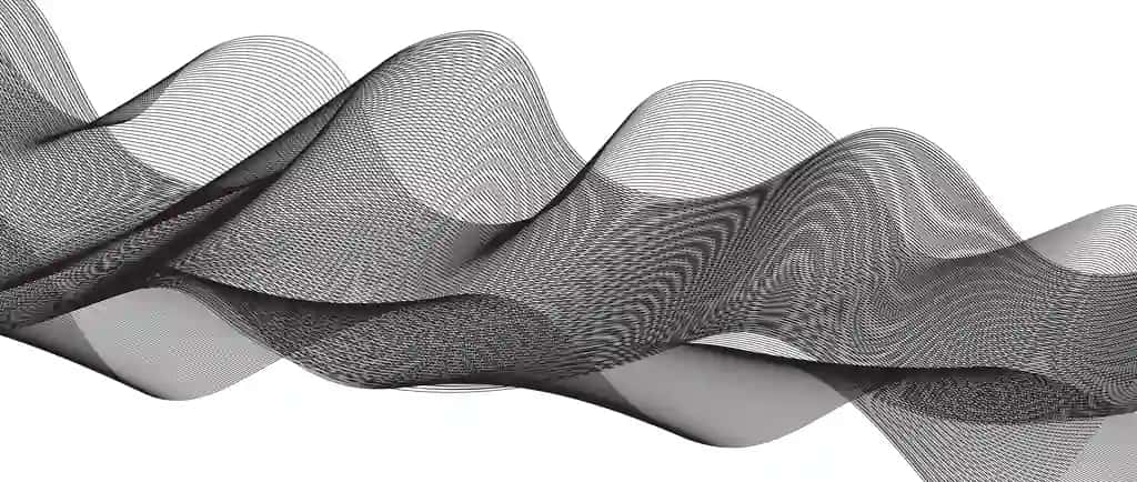 Mavhum qora to'lqinli lentalar chiziqlar bilan yasalgan qora to'lqinli egri chiziqlar aylanib turadi | Abstract black wavy ribbons made lines black wavy curved lines swirls