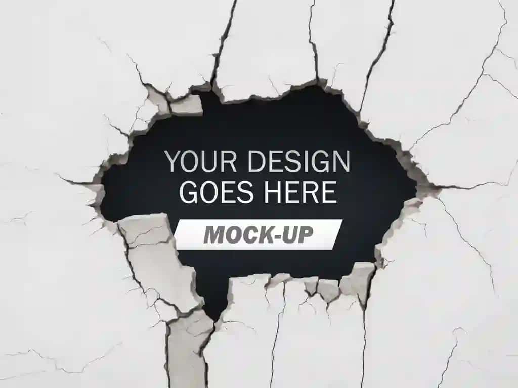 Yoriq devorining maketi | Crack wall mockup