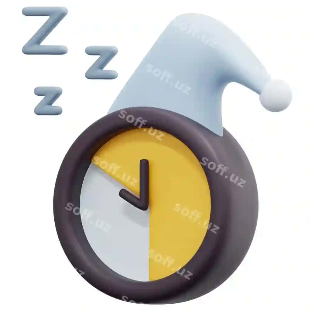 Uyi 3d render ikon illyustratsiyasi | Sleep 3d render icon illustration